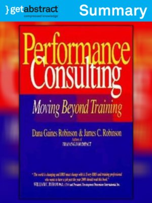 cover image of Performance Consulting (Summary)